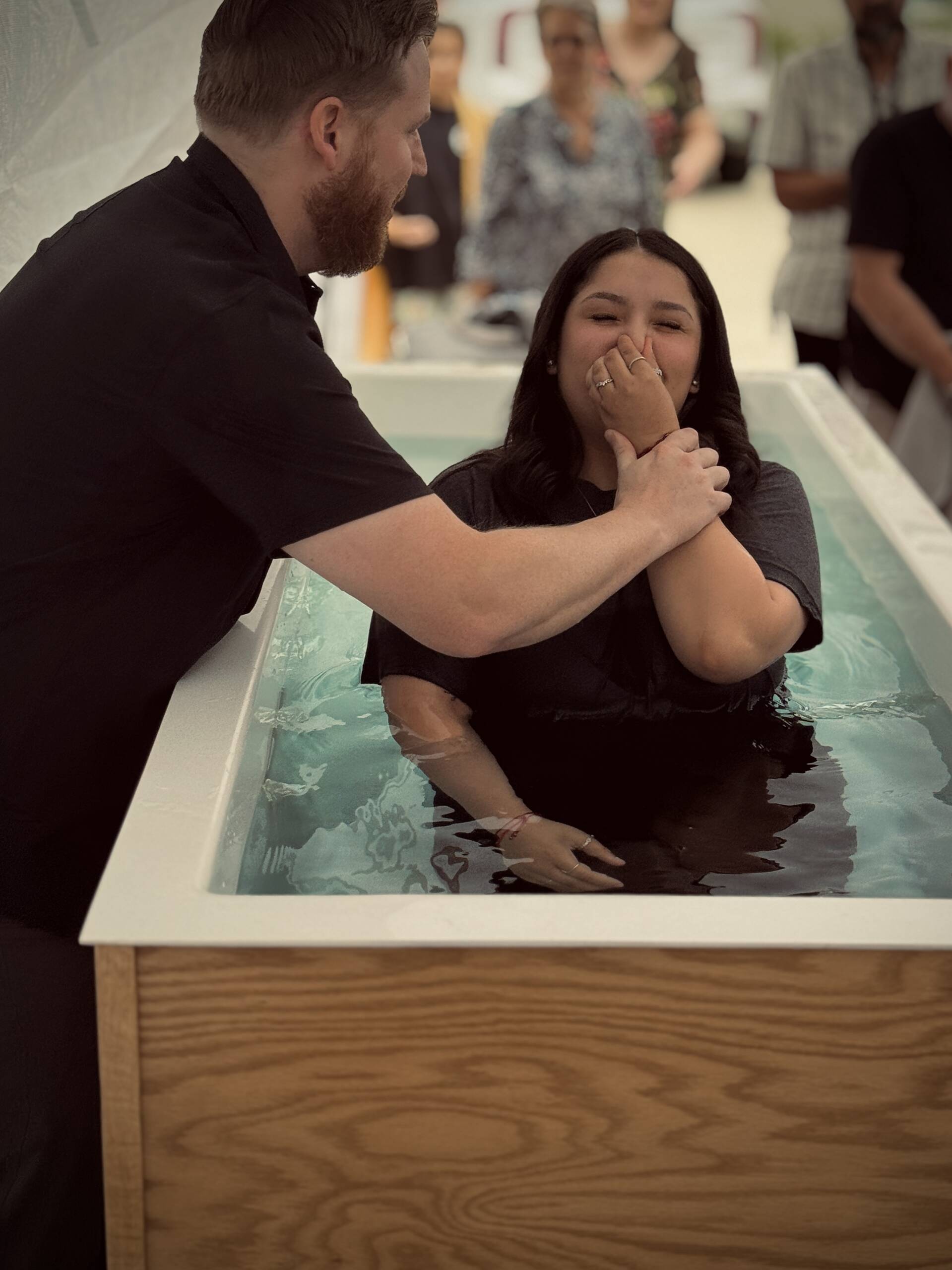 Baptism at The Bridge Church.