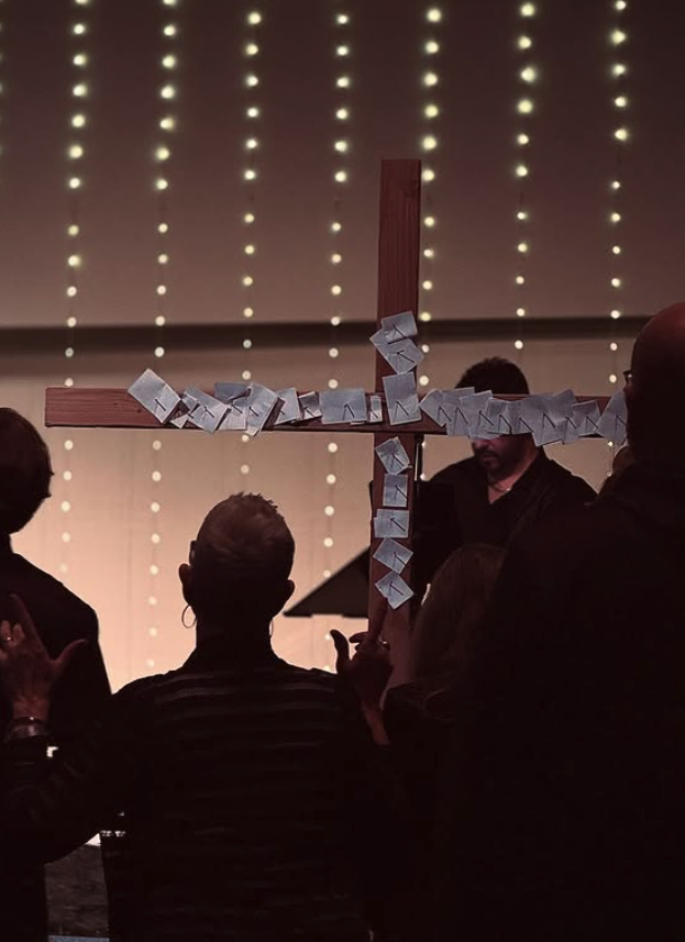 People gathered together at The Bridge Church.